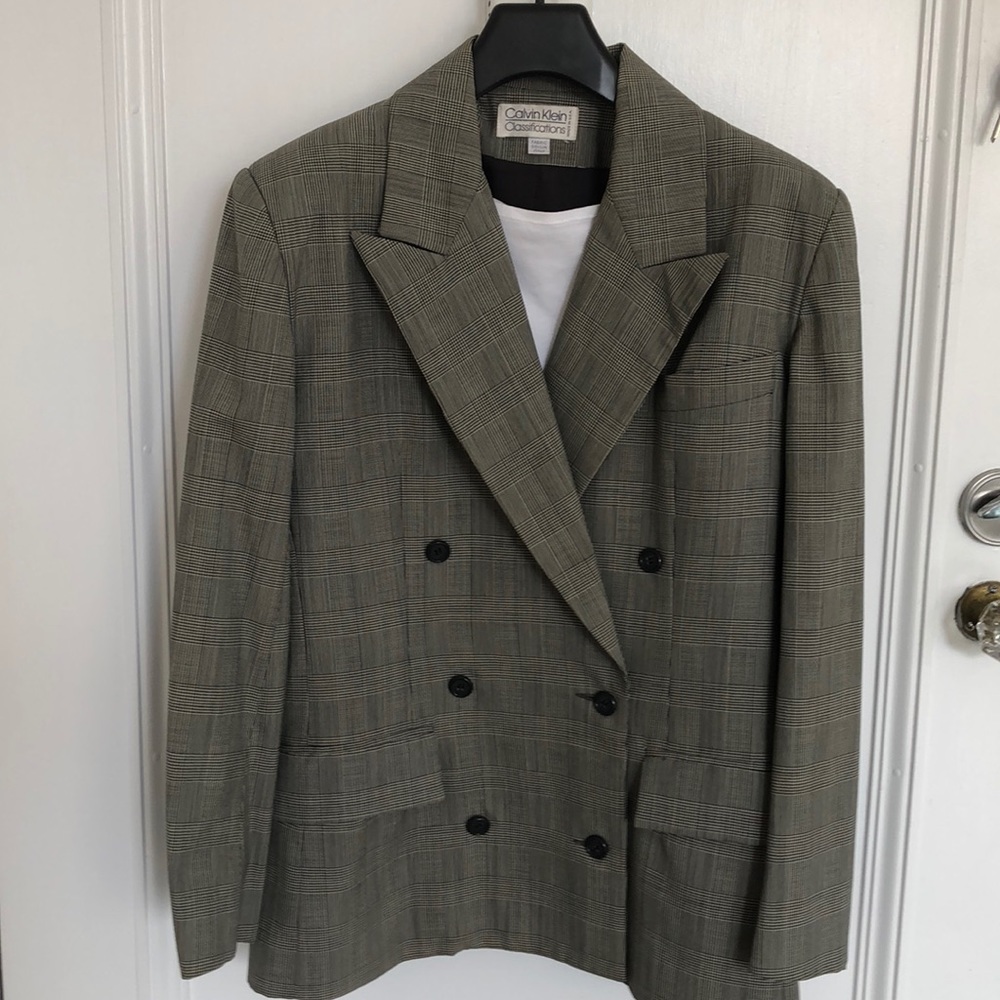 Calvin Klein (VTG) Prince of Wales Blazer